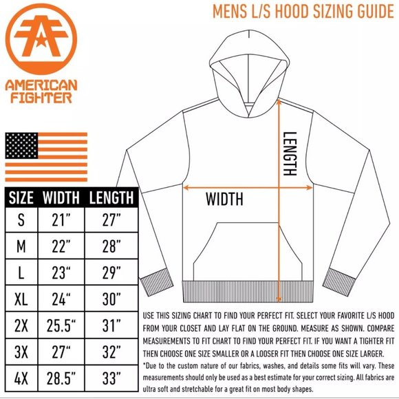 AMERICAN FIGHTER Men's HOODIE SIENA HEIGHTS L/S - Picture 3 of 8